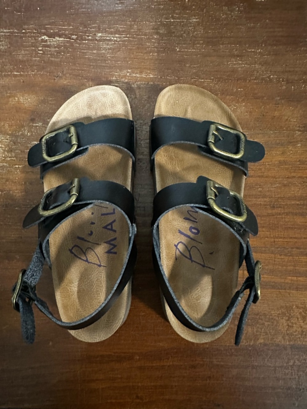 Black Triple-Buckle Women’s Sandals